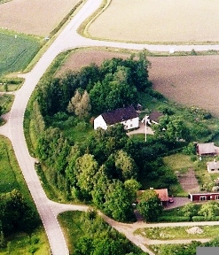 Flygbild över Rökinge Gård
